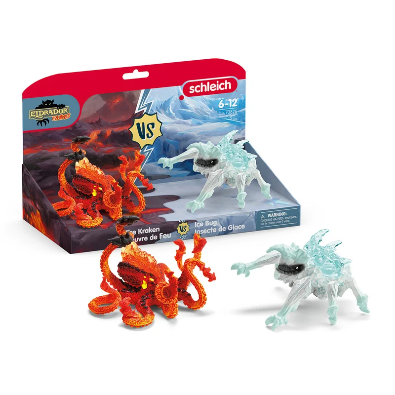Insecte de glace vs Kraken de feu
