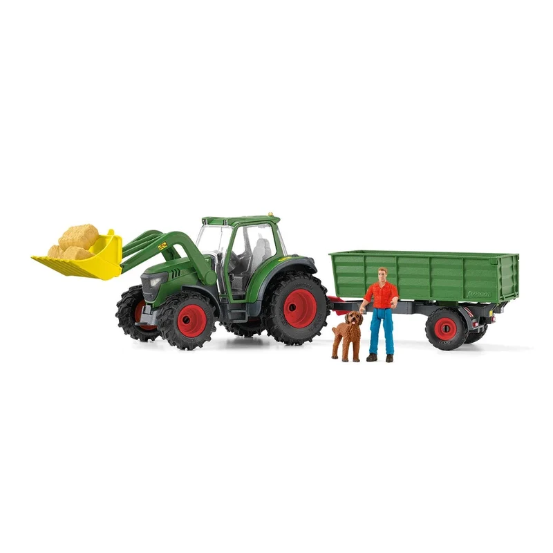 Figurine Tracteur avec Remorque