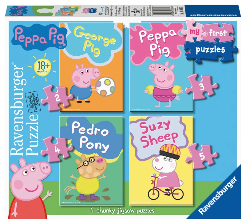 Peppa Pig, 2,3,4,5 pièces