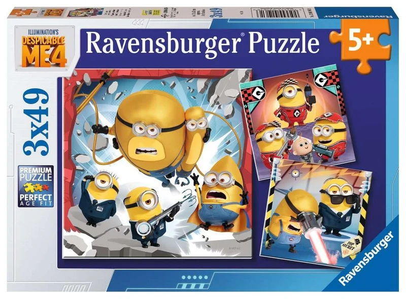 Les Minions - Moi Moche et Méchant 4, 3 x 49 pcs