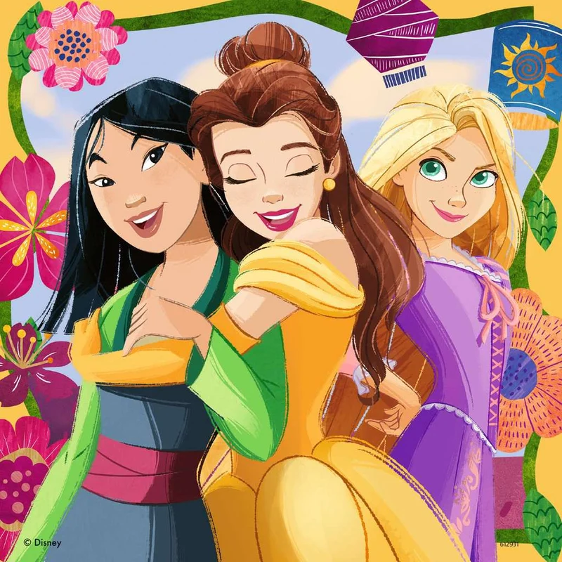 Girl Power! Les Princesses de Disney, 3 x 49 pcs