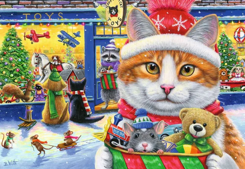 Chatons de Noël, 2 X 24 pièces
