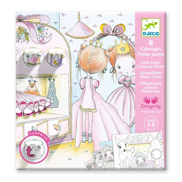 Coloriages surprises Les petites portes de Pupi