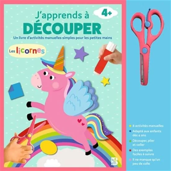 J'apprends à découper Les licornes