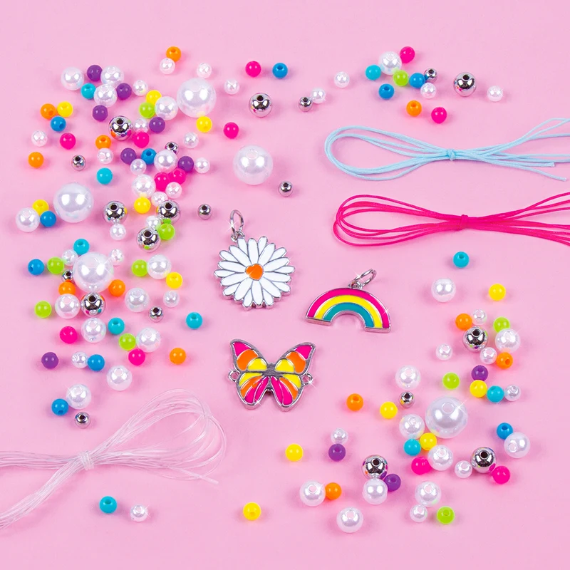 Make it real-Bracelets arc-en-ciel et perles