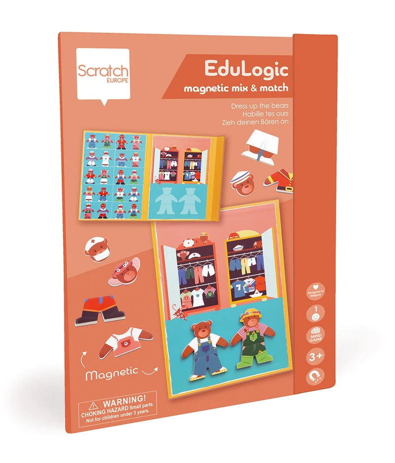 Livre EduLogic magnétique Ours à habiller