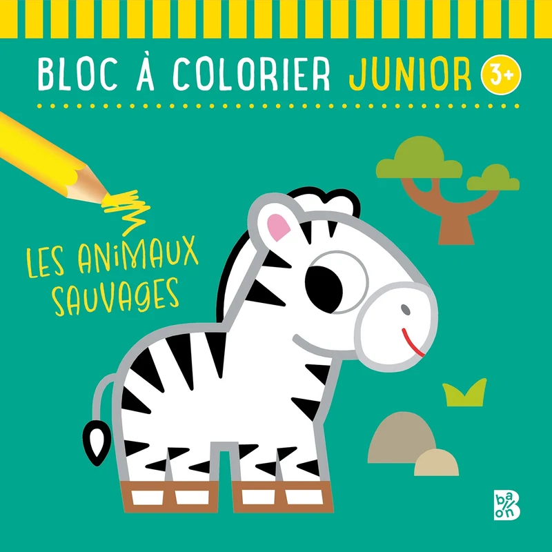 Les animaux sauvages Bloc à colorier