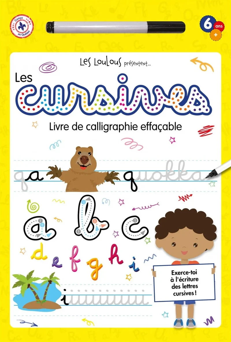 Les cursives Livre de calligraphie effaçable