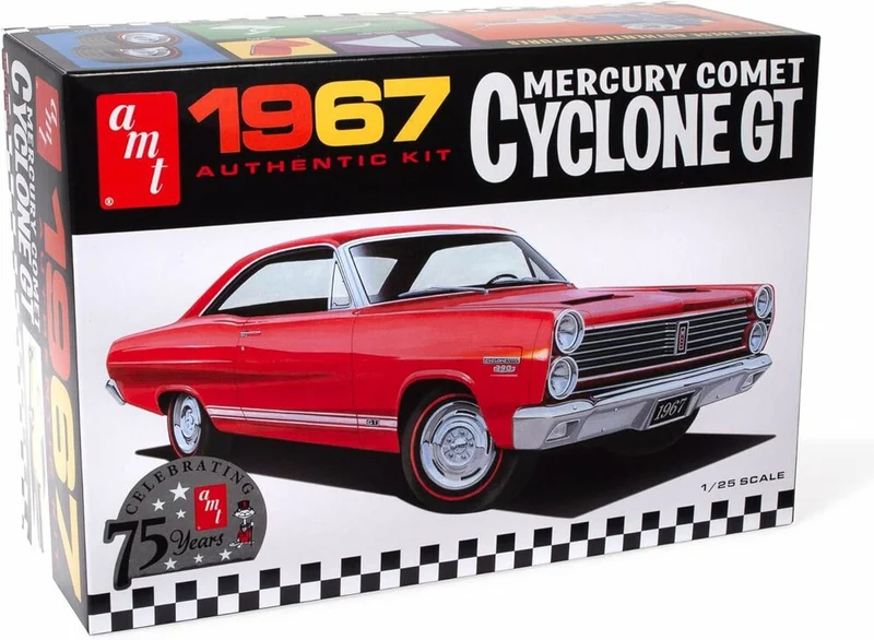 Modèle à coller 67 mercury cyclone gt 1/25