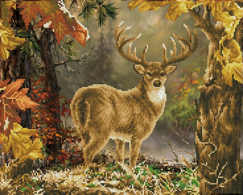 Le prince de la forêt, peinture à diamants