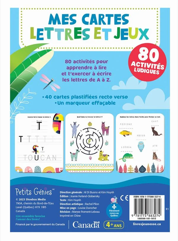 Mes cartes Lettres et jeux
