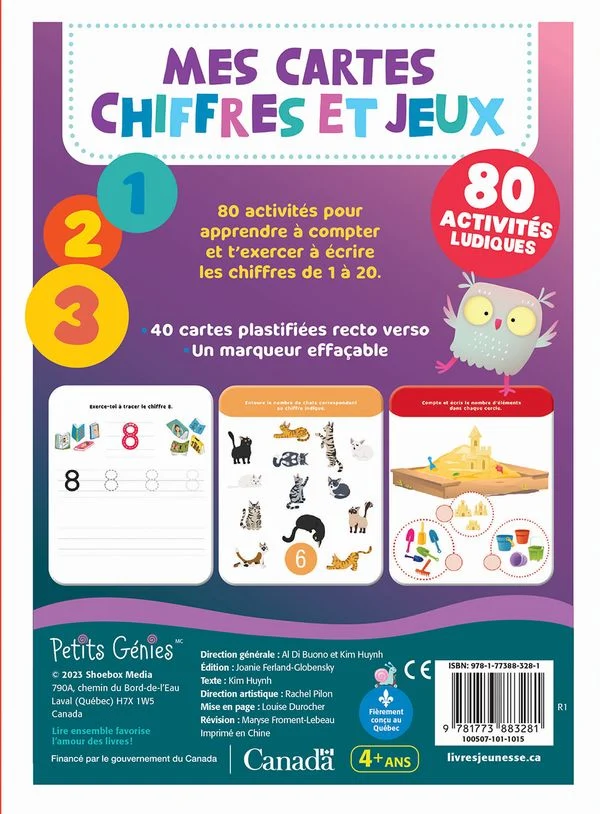 Mes cartes Chiffres et jeux