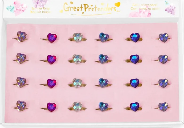 Bague tournante roses (assorties)