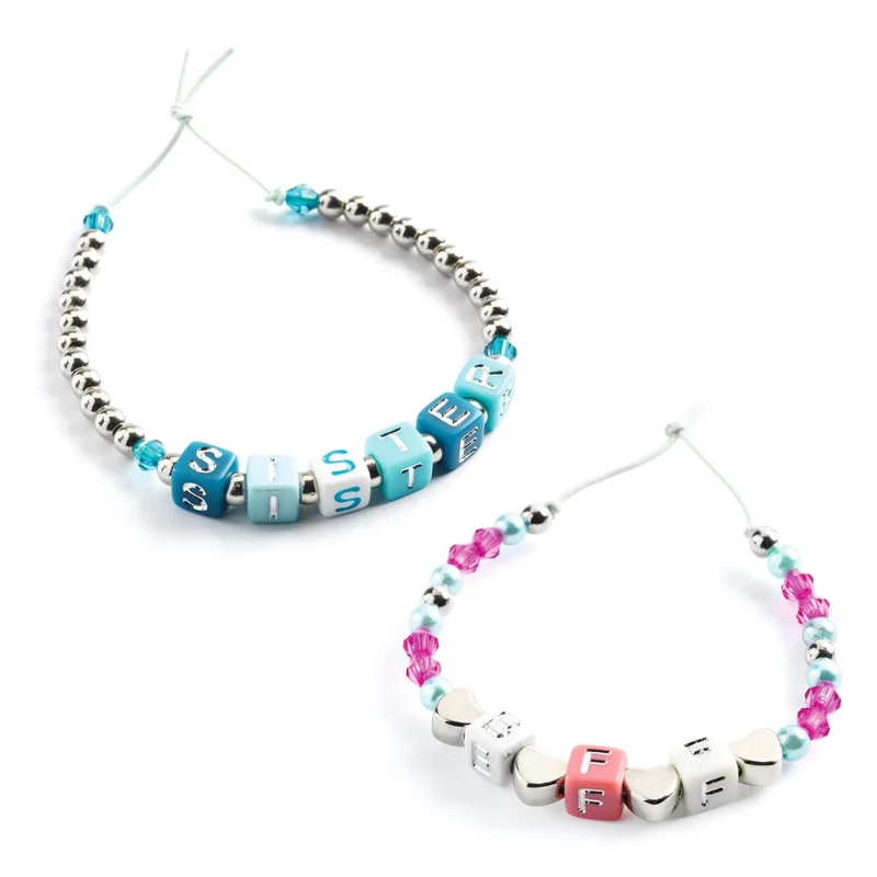 Perles alphabet Argent