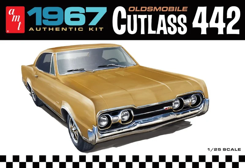 Modèle à coller 67 Oldsmobile 442 1/25