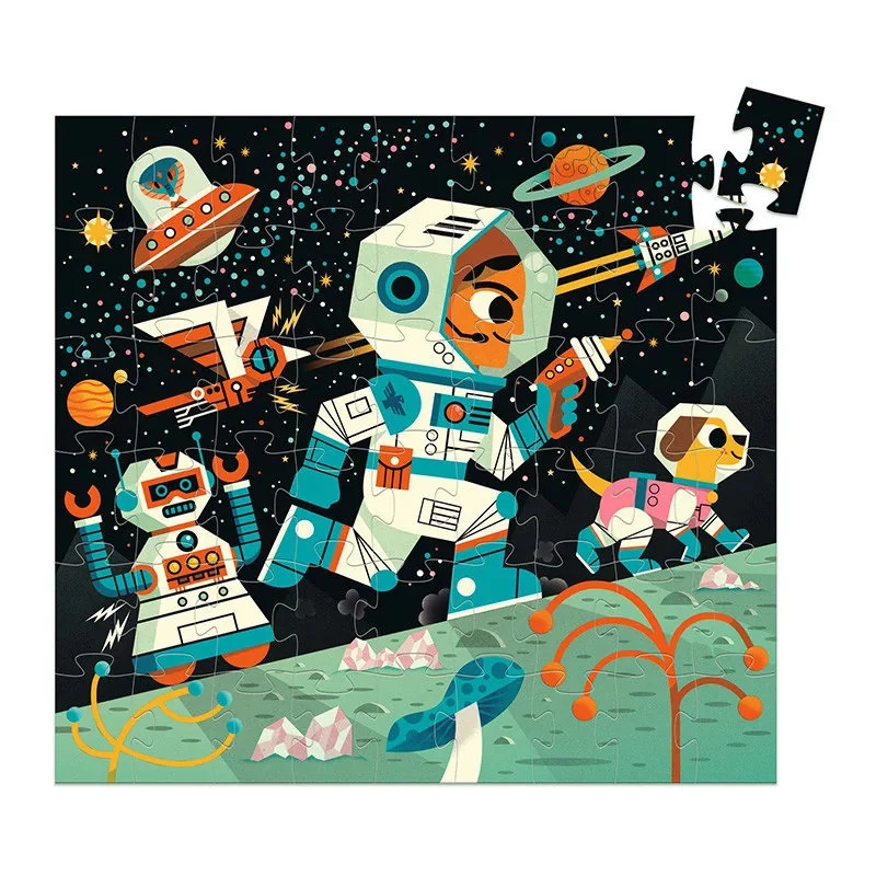 Puzzle silhouette Station spatiale - 54 pcs