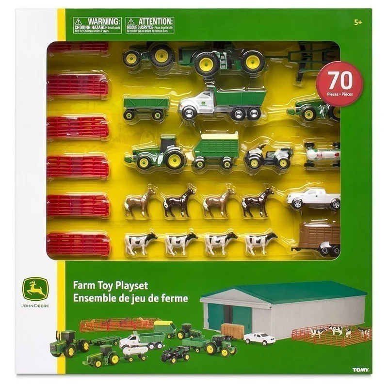 Ensemble de jeu de ferme John Deere 70 pièces