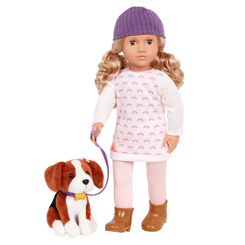 Poupée Ember et son chien Elsie