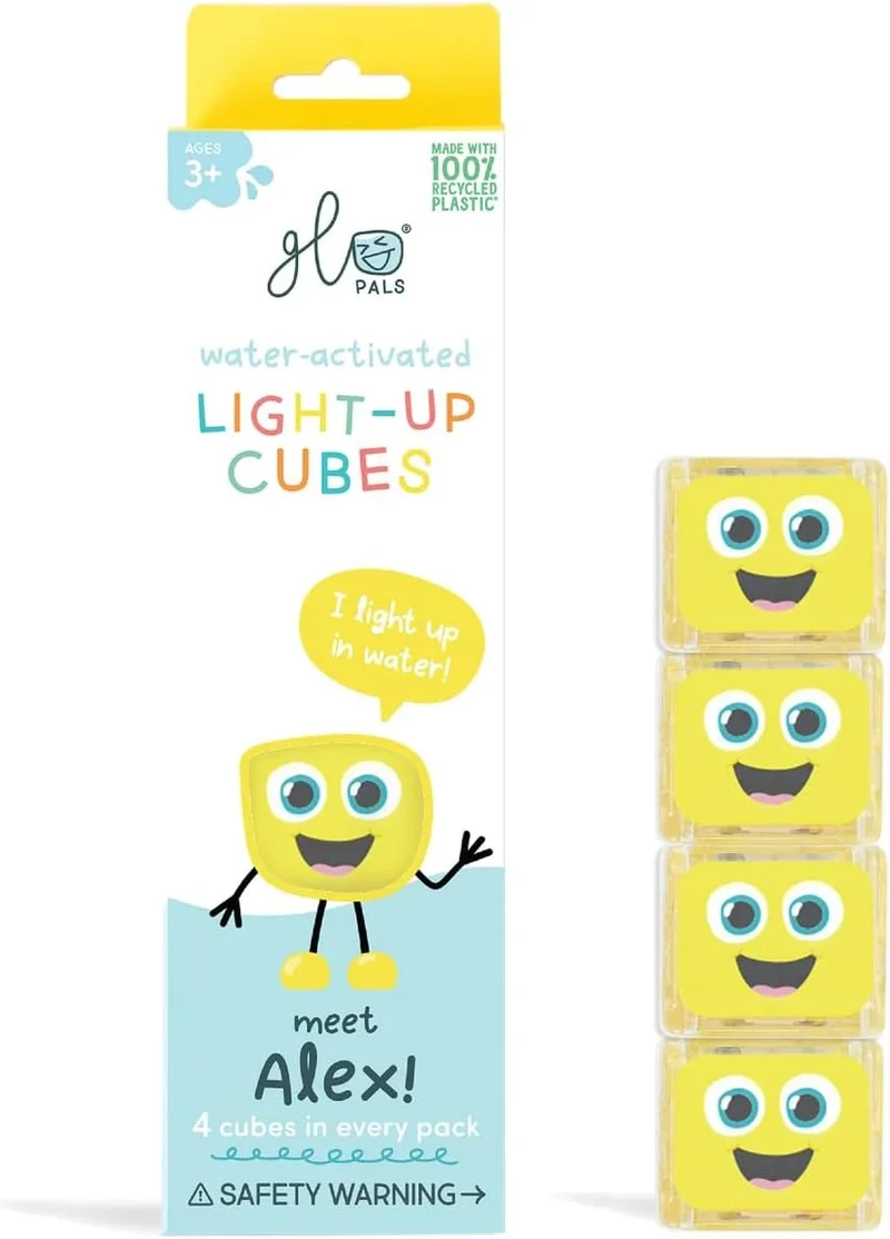 Alex - Cubes lumineux Glo Pals jaunes