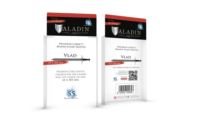 Protecteurs de carte Paladin premium 61mm x 103mm