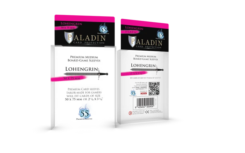 Protecteurs de carte Paladin premium 50mm x 75mm