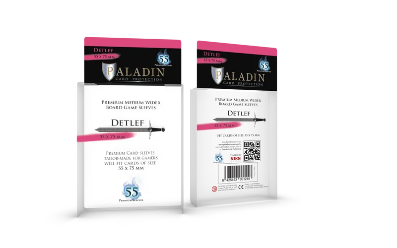 Protecteurs de carte Paladin premium 55mm x 75mm