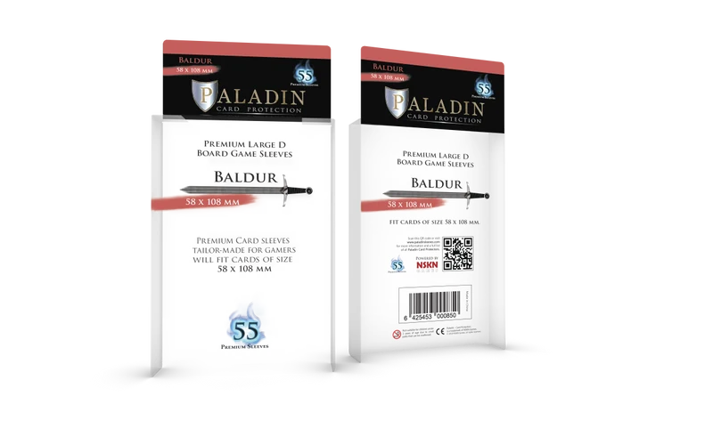 Protecteurs de carte Paladin premium 58mm x 108mm
