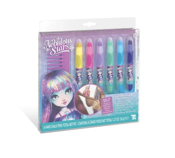 Crayons à craies scintillantes pour cheveux