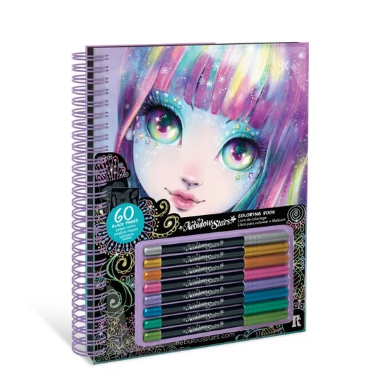 Livre de coloriage à pages noires - Isadora