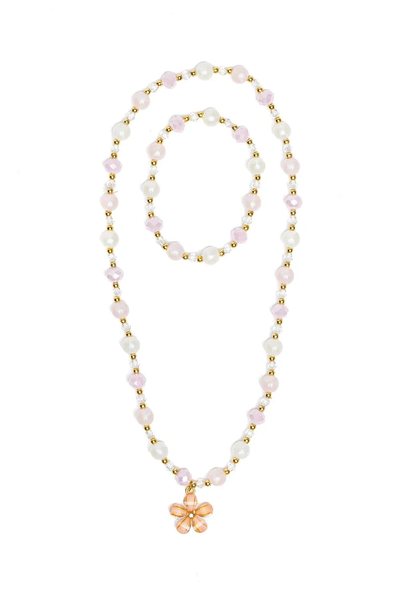Ensemble de collier et bracelet belle fleur