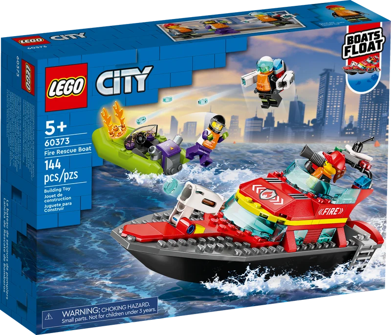 Le bateau de secours de pompiers