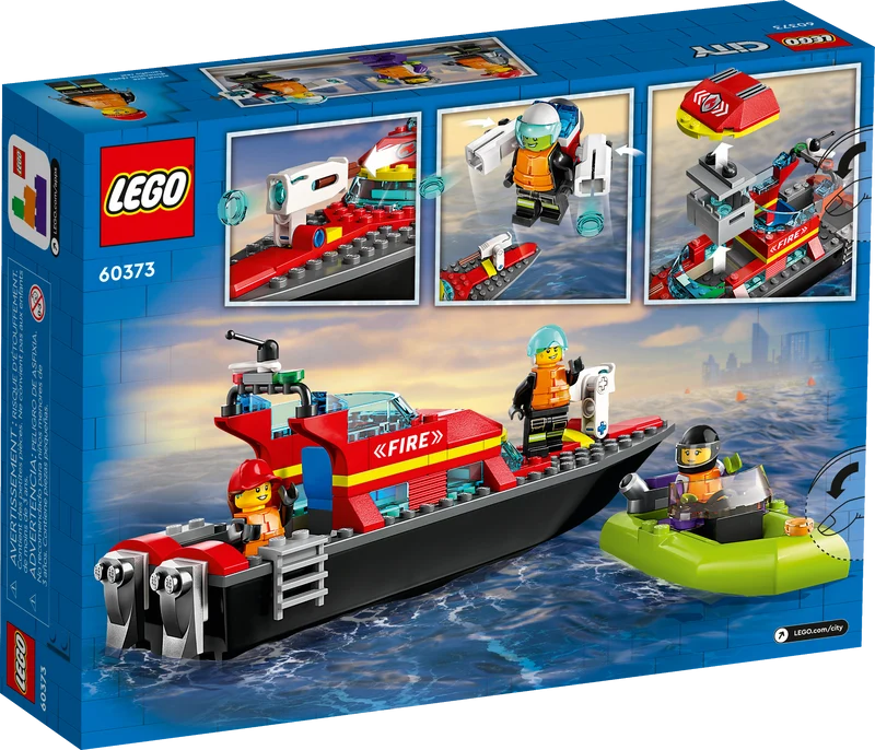 Le bateau de secours de pompiers