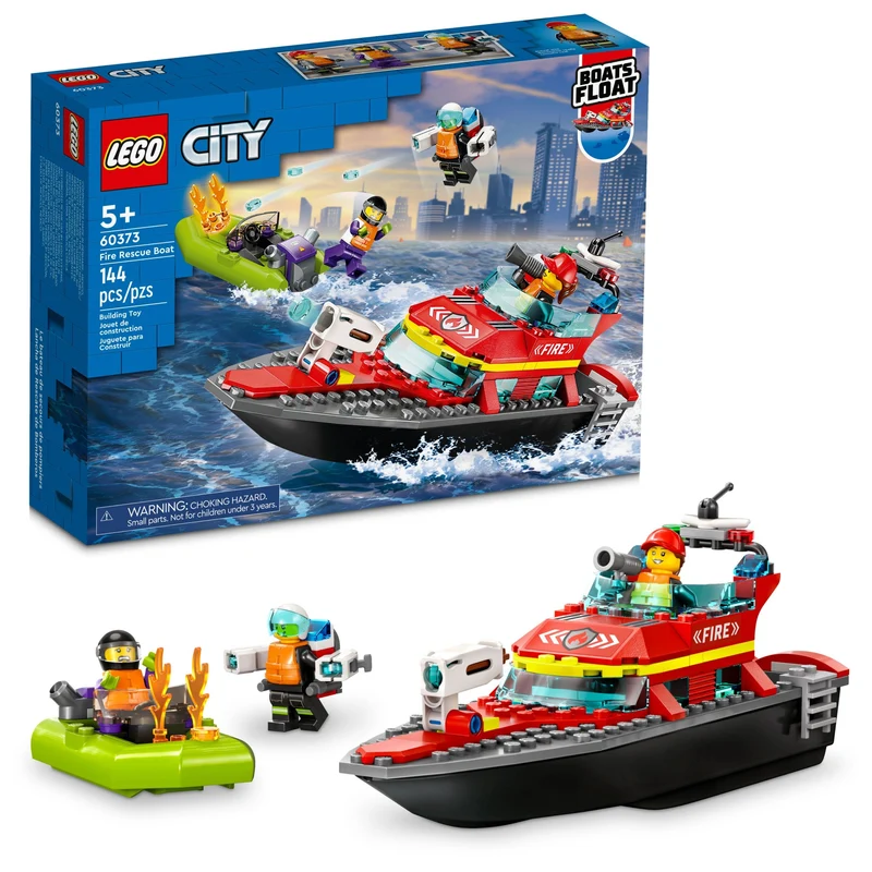 Le bateau de secours de pompiers