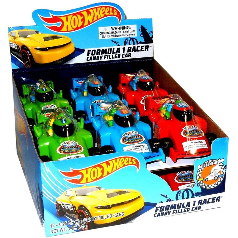 Bonbon coureur de formule 1 "Hot Wheels"