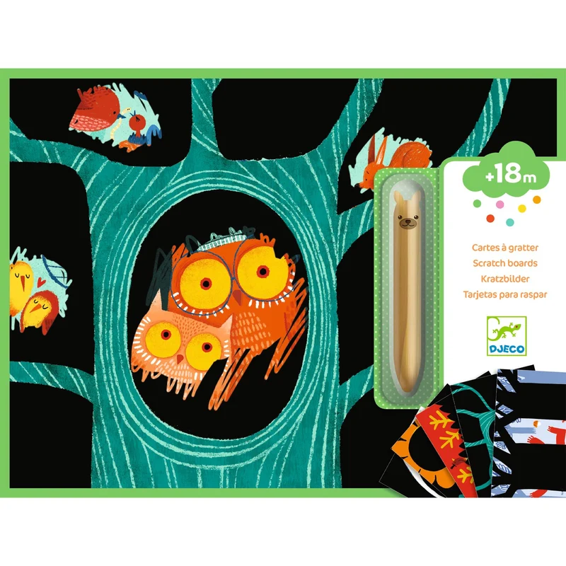 Cartes à gratter - Animaux à découvrir