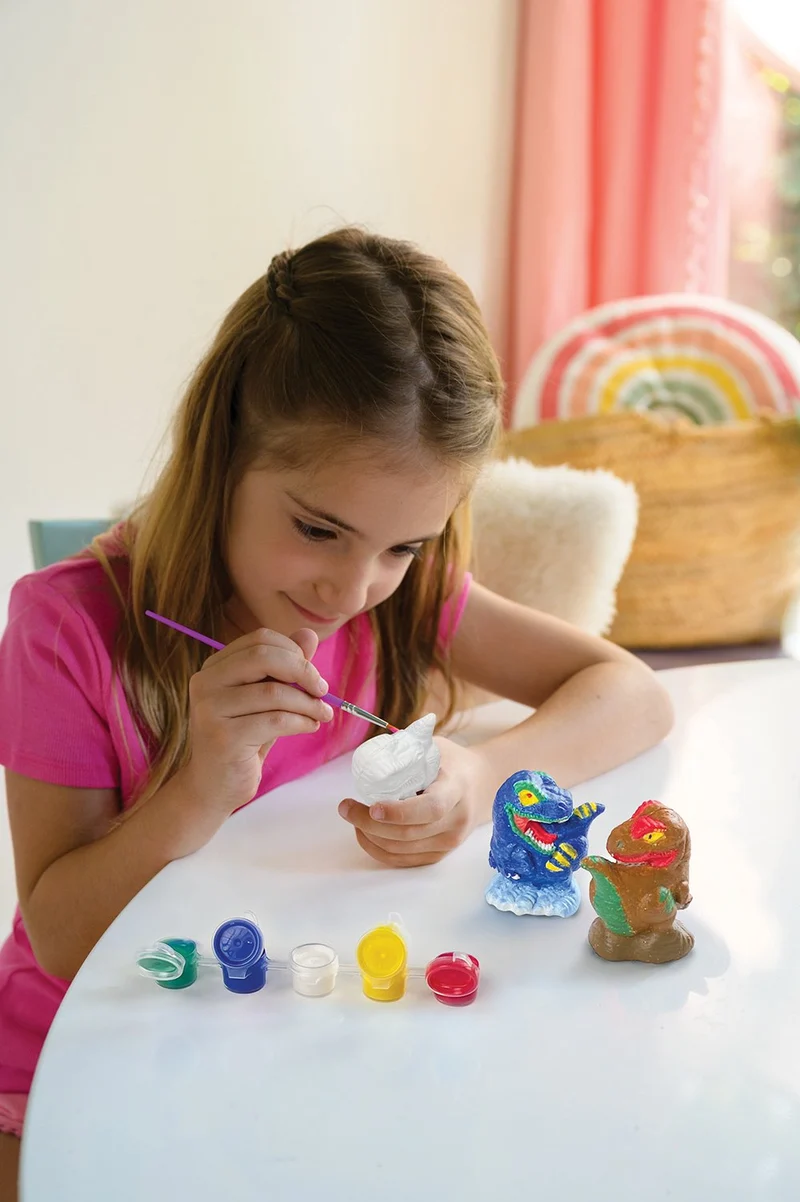 Moulage et peinture 3D dinosaures