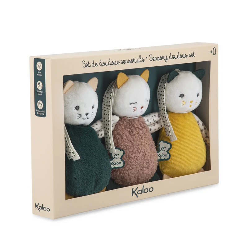 Kaloo Set de doudous sensoriels