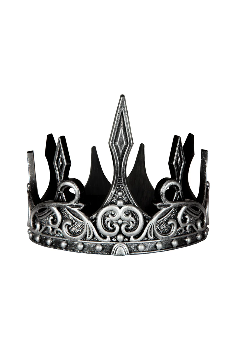 Couronne médiévale - argent et noir