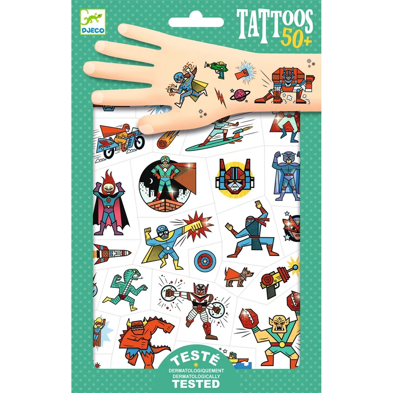 Tatouages - Héros vs vilain
