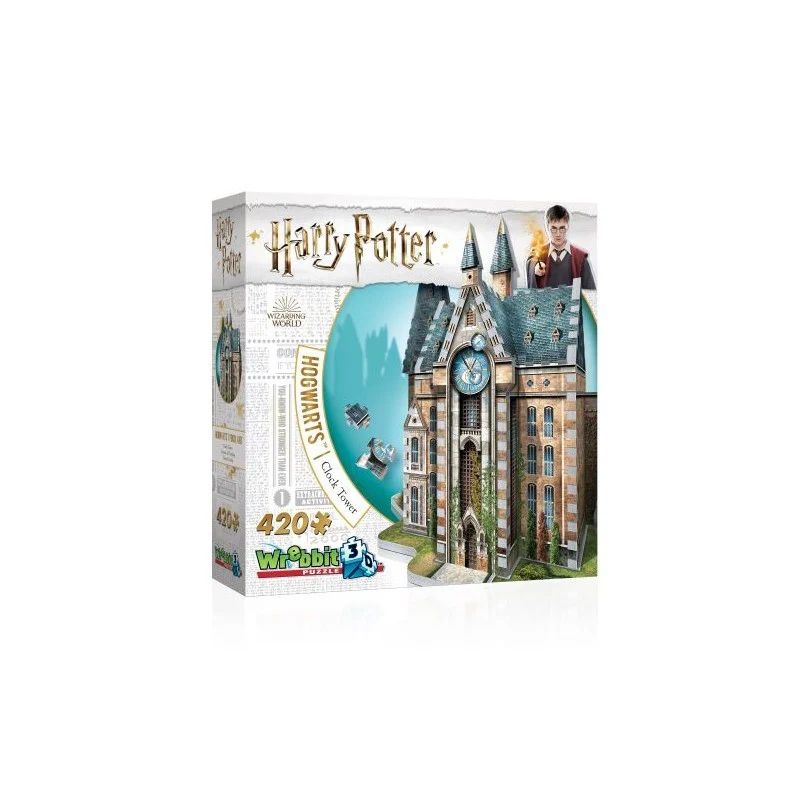 Poudlard-La tour de l'horloge CT 3D de 420 pièces
