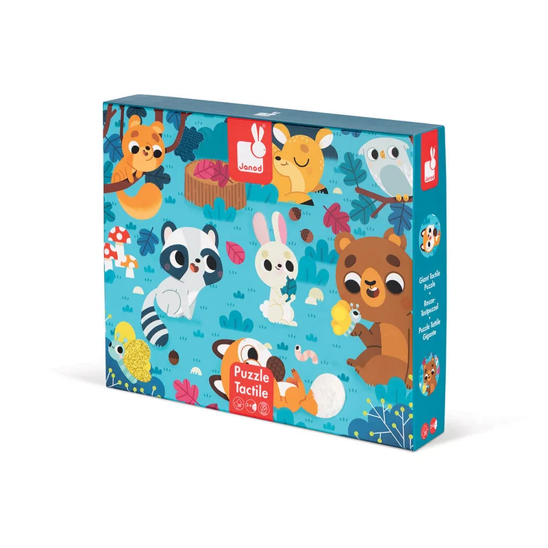Casse-tête tactile animaux de la forêt 20 pcs