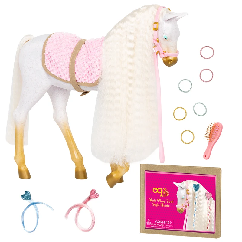 Poulain Andalusian 30 cm pour poupée de 46 cm