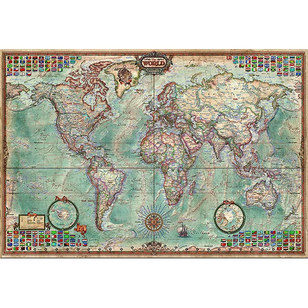 Mappemonde, 4000 pièces