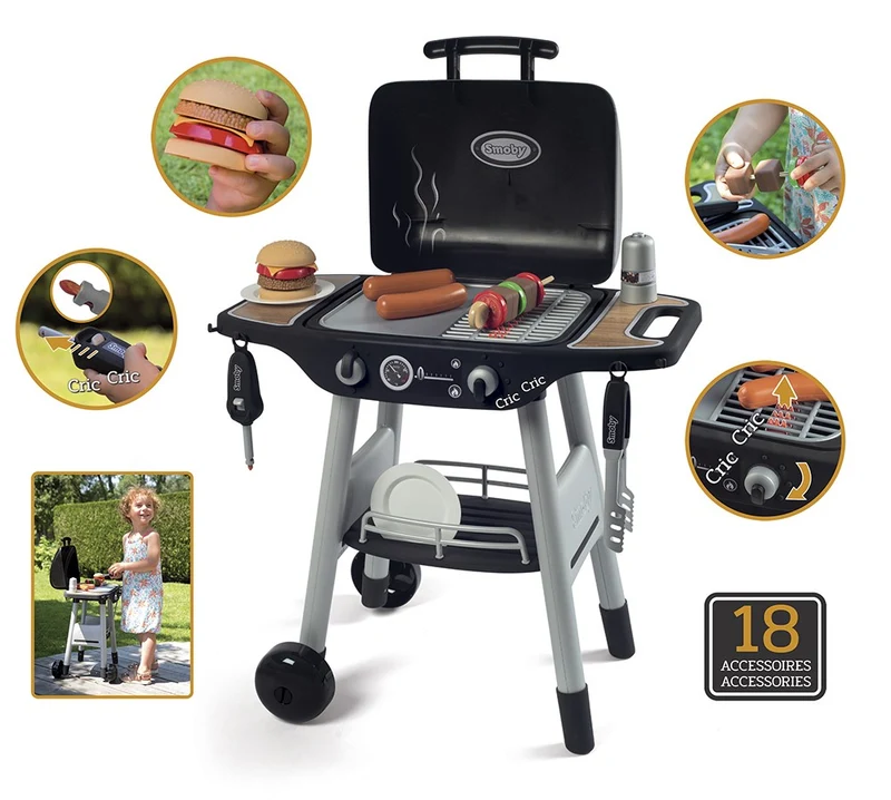 BBQ plancha avec 18 accessoires