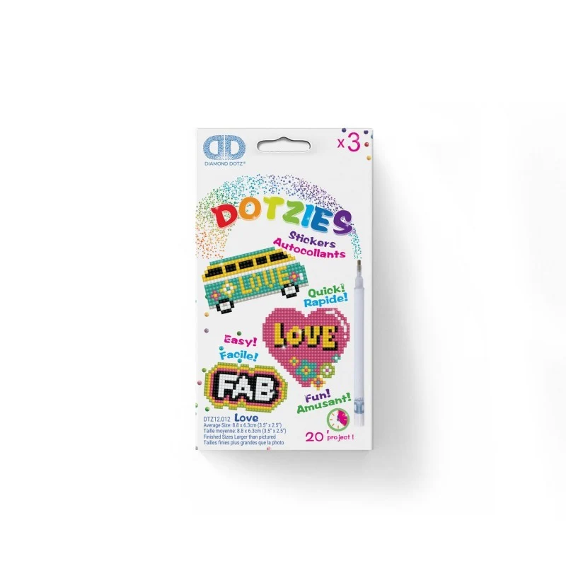 Diamond Dotz Autocollants LOVE