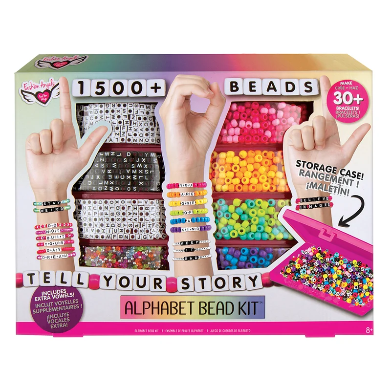 Ensemble de perles alphabet-1500+