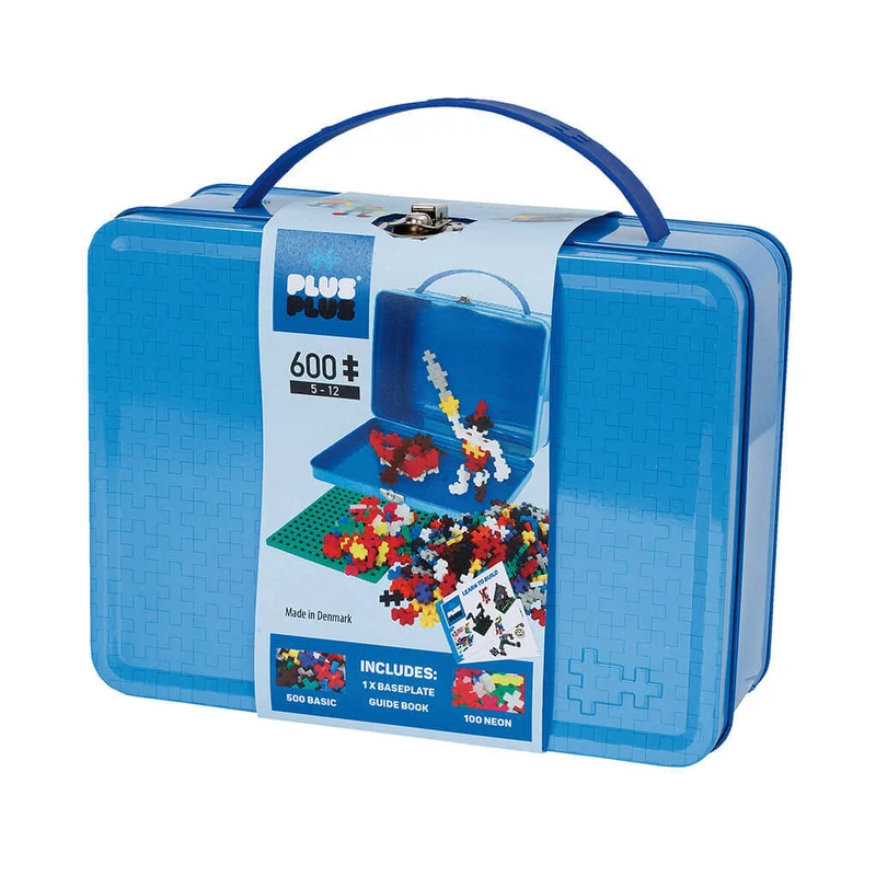 Plus Plus couleurs de base 600pcs valise de metal