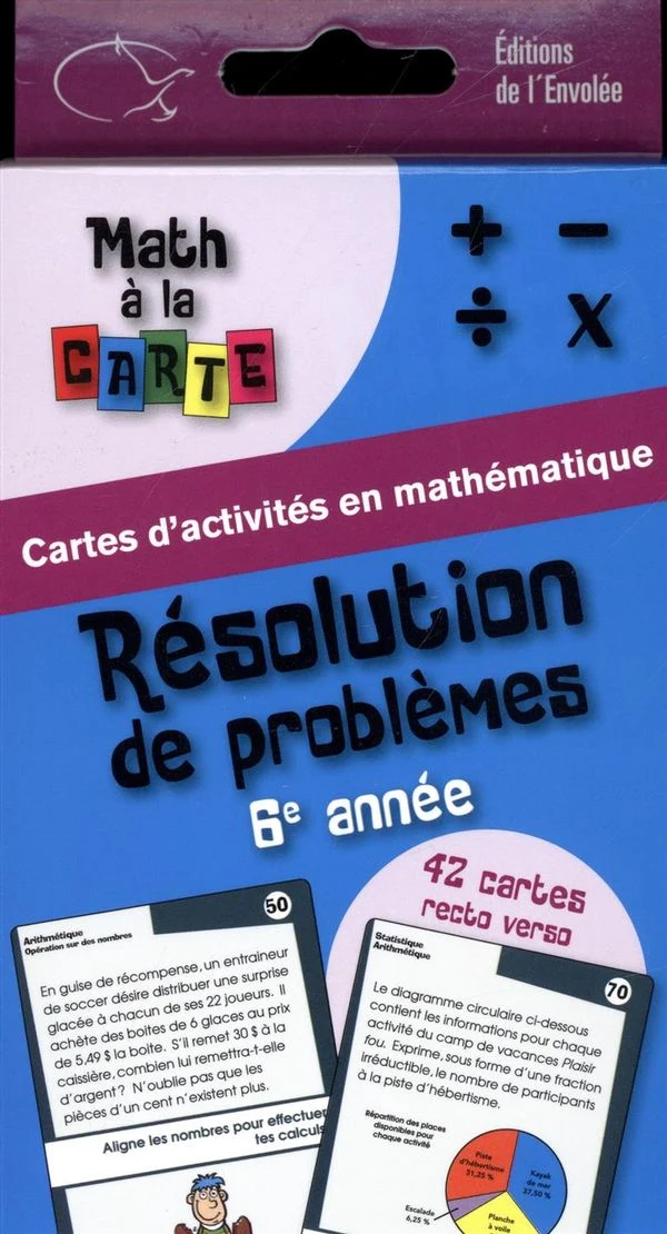 Math à la carte Résolution de problèmes 6e année