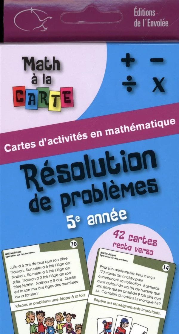 Math à la carte Résolution de problèmes 5e année