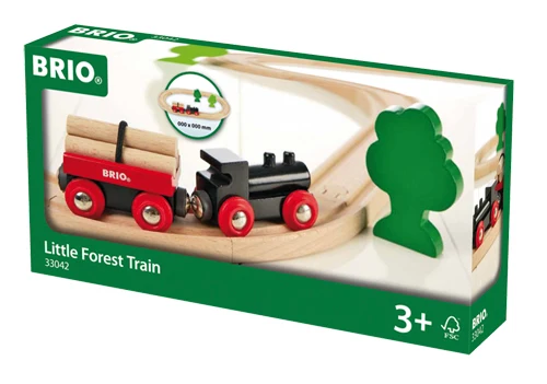 Petit circuit de train en forêt